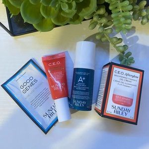 Sunday Riley deluxe travel sample skincare bundle